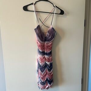 Elegant Multicolor Strappy Dress